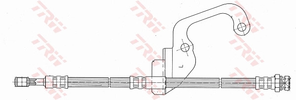 Flexible de frein TRW PHD628 pour 58731-M1000 caoutchouc renforcé 2016