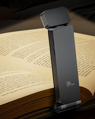 Book Light, Rechargeable Clip-On LED Reading Light for Bed & Night Use - 3 Co...