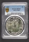 1987 American Silver Eagle PCGS MS69