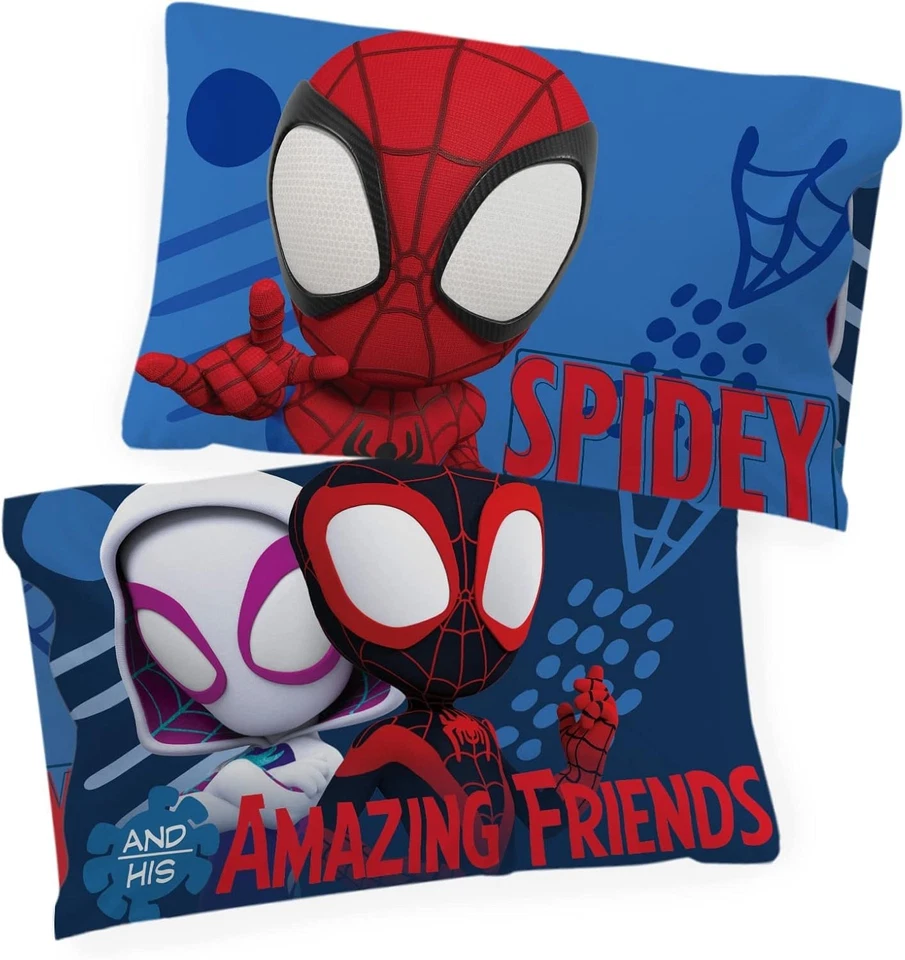 Jay Franco Marvel Spidey and His Amazing Friends Standard, Blue - Spiderman - Image 2 of 4