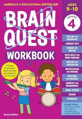 Brain Quest Workbook: 4th Grade (Revised Edition) (Brain Qu