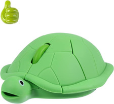 Wireless Turtle Animal Mouse Silent Click USB Cordless Gaming Mouse Green