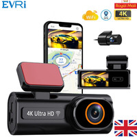 4K Dash Cam Pro Front Rear View 170° Car Camera Night Vision with Built in WiFi