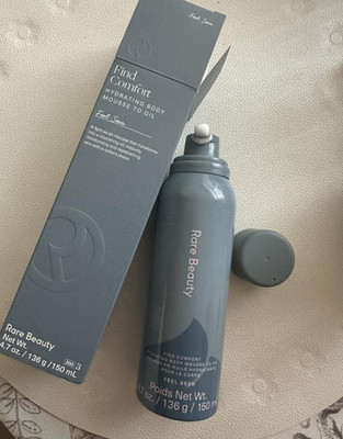 Authentic Rare Beauty Find Comfort: Feel Seen Hydrating Body Mousse to Oil,4.7oz