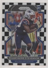 2021 Panini Prizm Rookie Black & White Checker Rhamondre Stevenson #367 0c3