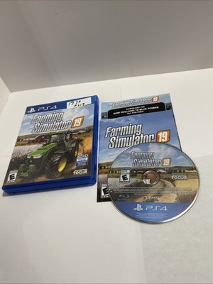Farming Simulator 19 (PlayStation 4, 2018) Complete W/ Manual