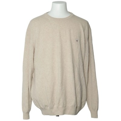 GANT, Strickpullover, Größe: 4XL, model: super fine lambswool, Beige, Wolle #n3Z