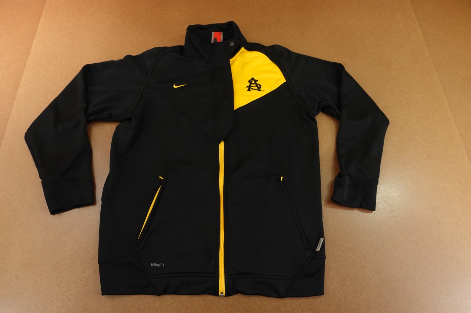 SACAI X NIKE Giacca Arizona State Sun Devils Nike Fit Dry Team da uomo taglia large nera con zip intera