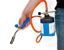 LÖTLAMPE GASBRENNER HANDBRENNER SCHLAUCH PIEZO DACHDECKER LM3000