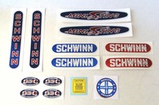 1979-81 Schwinn Mini Sting complete decal set
