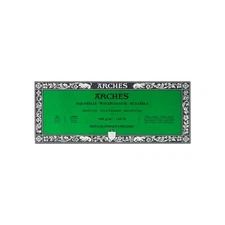 Arches Watercolour Paper Block 300 Gsm Natural White 20 Sheets Cold Press 3.9...
