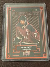 2024-25 Upper Deck PWHL 1st Edition Laura Stacey #P-1 UD Portraits Red 86/99
