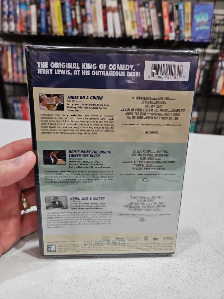 Jerry Lewis Triple Feature [DVD] NEW! 🇺🇸 BUY 5 GET 5 FREE 📀 FREE SHIPPING  Foto 3 de 4