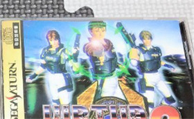 Sega Saturn Software Virtua Cop 1 & 2 Set of 2 With Manual Used 1996 Japan