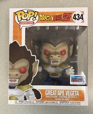 Funko Pop Dragonball Great Ape Vegeta vinile 6 pollici figura 434 NYCC 2018 con adesivo