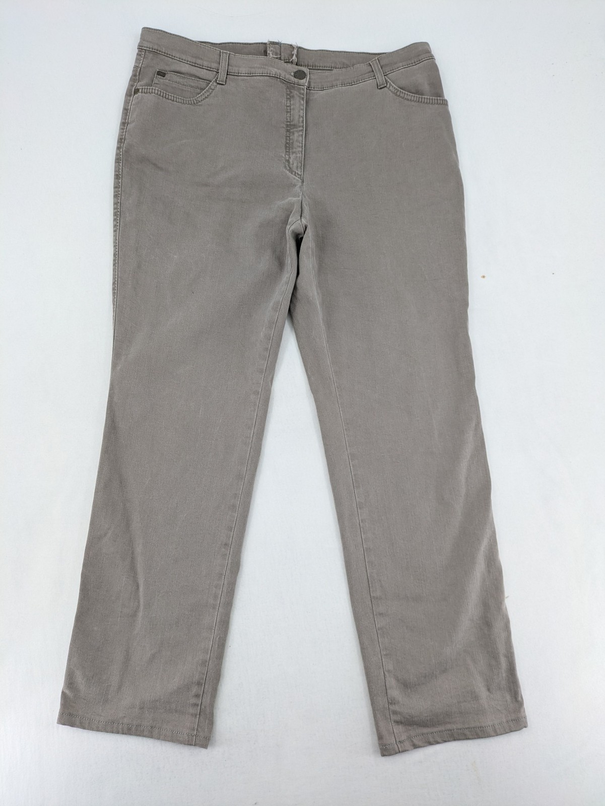 Brax Damen Hose Mary Glamour Pants Größe DE 48 Stretch Beige Baumwollmischung