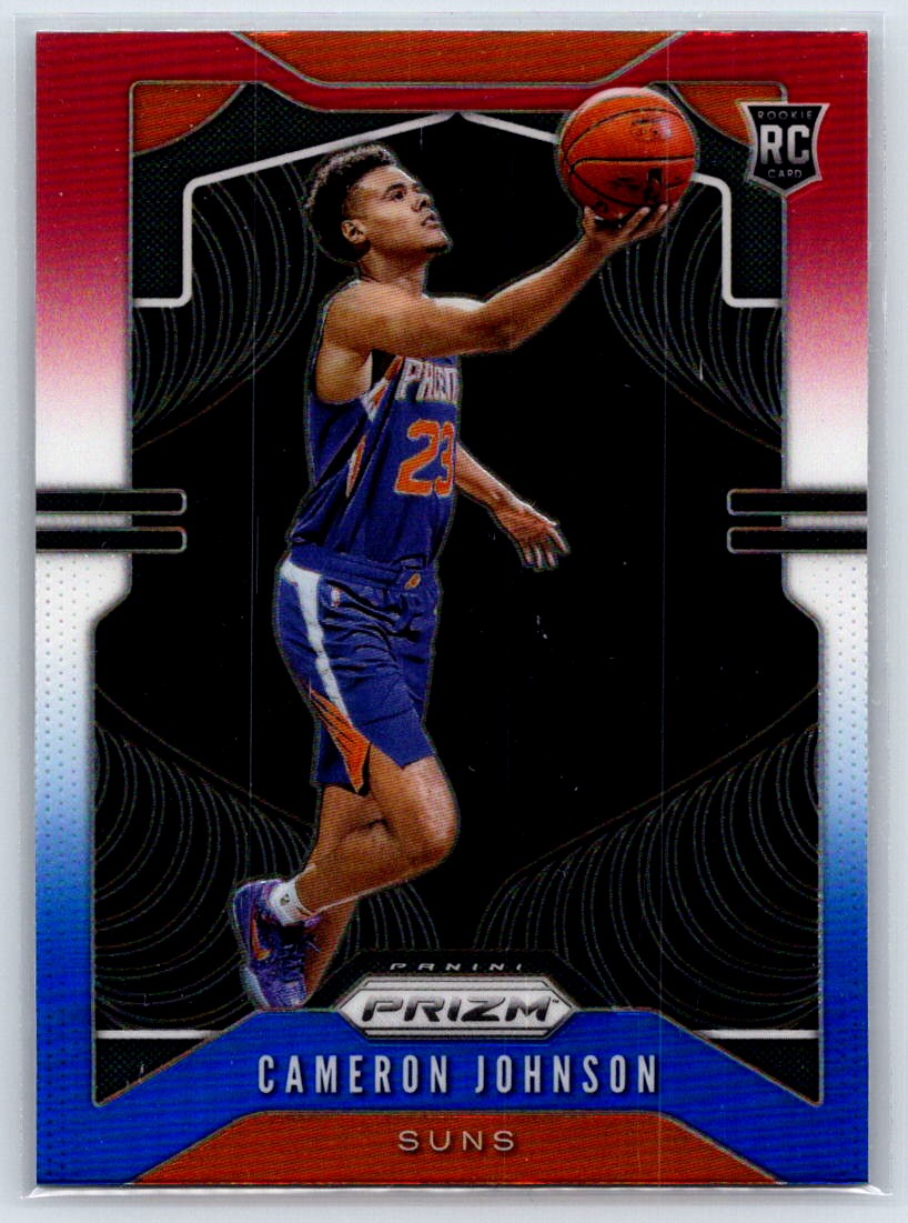 2019-20 Panini Prizm Cameron Johnson #257 Prizms Red White and Blue Phoenix Suns