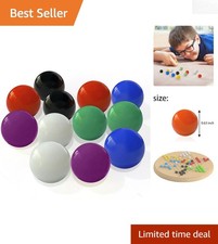 0.63" Acrylic Glass Marbles Set - 60 Pcs for Education and Play, Multicolor
