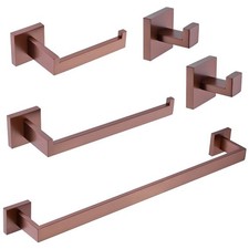 Stainless Steel Toilet Paper Holder Bathroom Brushed Rose Black Gold Towel Hooks