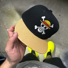 One Piece Straw Visor pirate SnapBack 