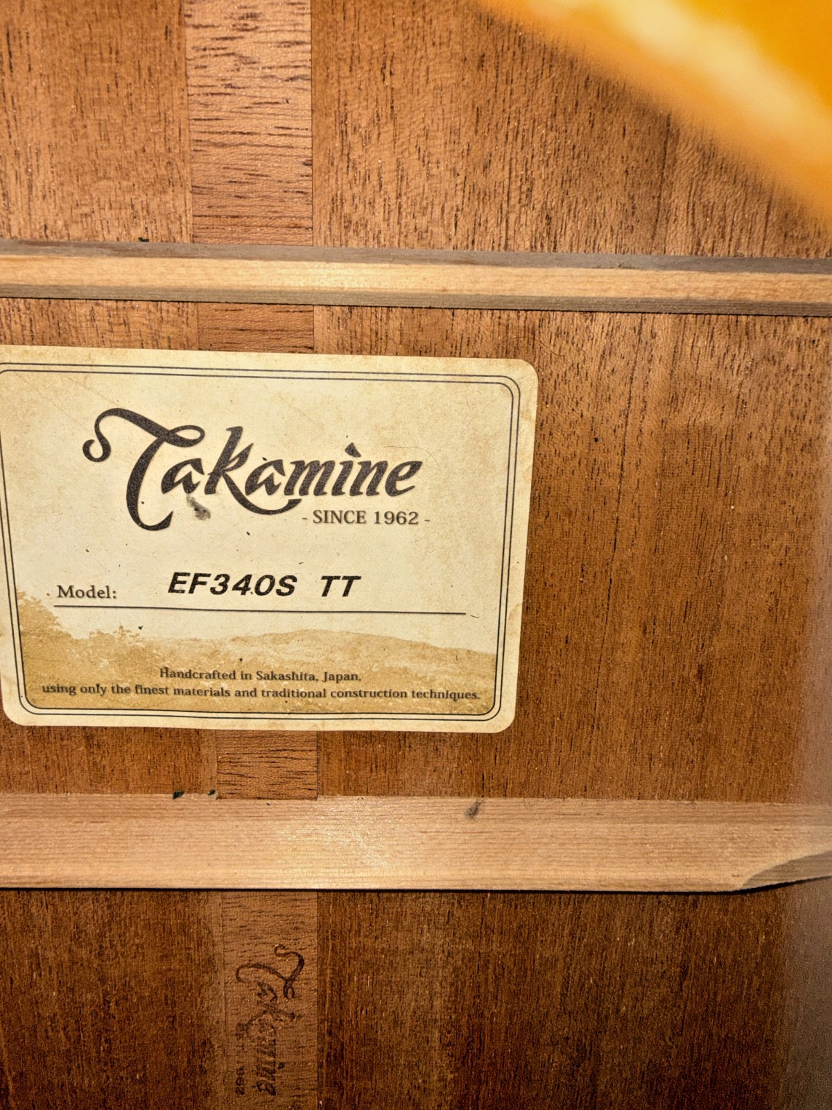 Takamine EF340S TT   Electro Acoustic Guitar 5