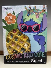 Fashion Angels Disney Stitch Cosmic and Cute DIY Bracelet Kit 10 Enamel Charms