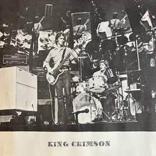 KING CRIMSON and BOB DYLAN Poster from 1970's Rare Vintage Two Sided 16.5