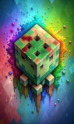 Panel Minecraft 40 cm x 60 cm  verschiedene Motive Sweat Stoff, Minky Plüsch