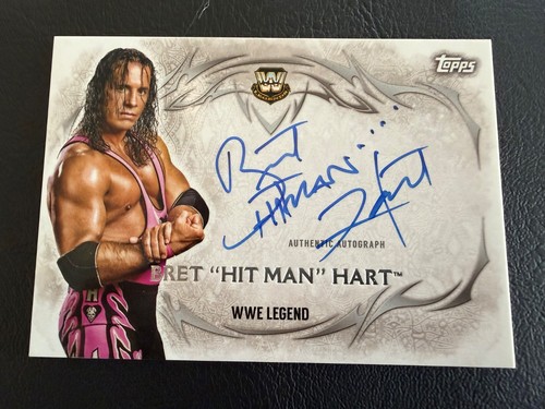 2015 Topps WWE Undisputed - Autographs Bret Hart #UA-BHH (AU)