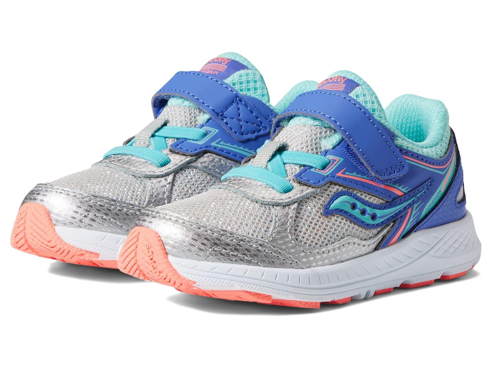 Girl's Sneakers & Athletic Shoes Saucony Kids Cohesion 14 A/C (Toddler)
