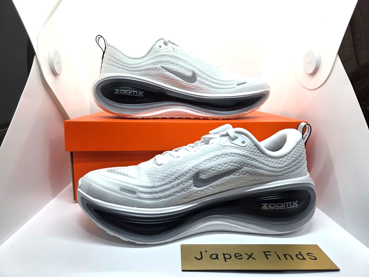 Nike Vomero Plus II7181-102 White Black Cool Gray Metallic Silver 