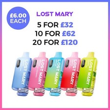 Lost Mary BM6000 Prefilled Pod Kit | Rechargeable | 6000 Puffs | 20mg | E-Cig