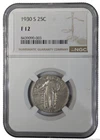 NGC 1930 S Standing Liberty Quarter 25c US American Coin San Francisco Mint