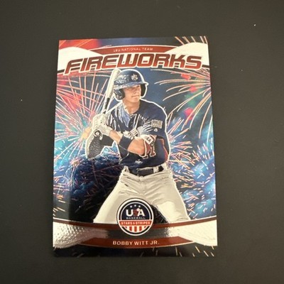 2026 Panini USA Stars & Stripes Fireworks Bobby Witt Jr. 18U #12