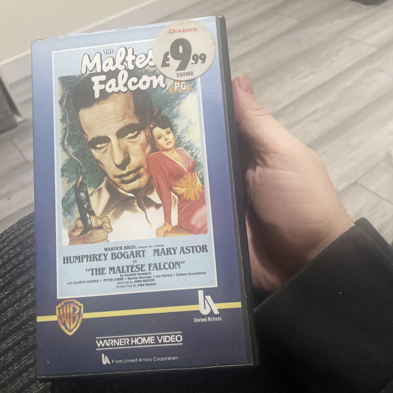 THE MALTESE FALCON HUMPHREY BOGART MARY ASTOR BLACK & WHITE VHS VIDEO SEALED