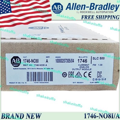 New Sealed 1746-NO8I/A AB 1746NO8I serA SLC 8 Point 20ma Output Module Free Ship
