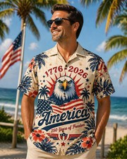 Patriotic Hawaiian Shirt