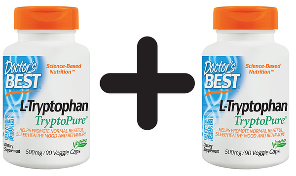 2 X Doctors Best Best L-Tryptophan Featuring Tryptopure, 500Mg (374,69 Eur/Kg)-image