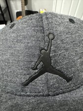 Air Jordan Hat Youth Gray Jumpman Logo Snap Back Cap