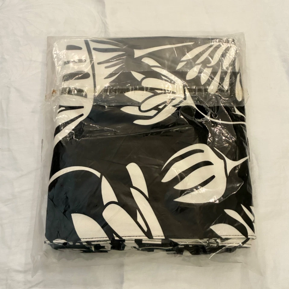 Ikea LILLBERG Chair Cover Set Seat and Back Black and White Abstract Floral - Image 4 of 4