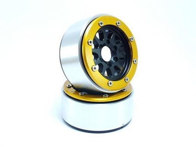 Metsafil Beadlock Wheels GEAR schwarz/gold 1.9 (2 St.) ohne Radnabe / MT5030BGO