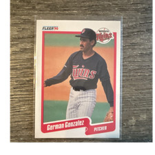 1990 Fleer Base Set #376 German Gonzalez Minnesota Twins Baseball Card