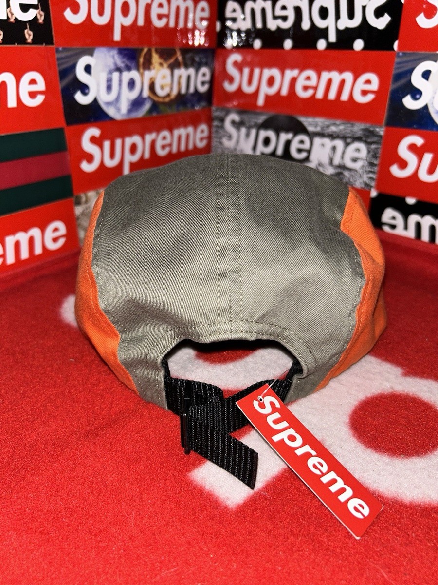 Supreme Contrast Panel Camp Cap Orange FW18 NEW WITH TAGS | eBay