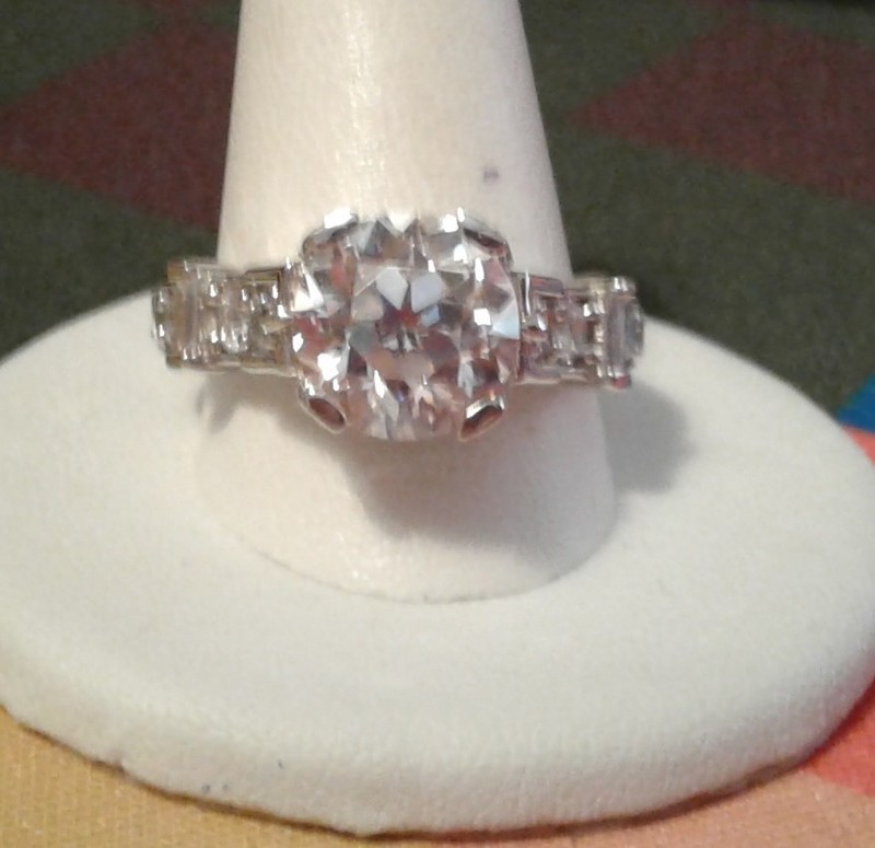 RRB301W Remy Rotenier for Bella Luce CZ Engagement Ring 8.81ctw. Size 10 LNC