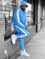 Men’s Premium Street Style Leather Outfit – Hoodie & Pants Set