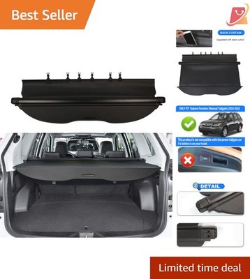 Cargo Cover for Subaru Forester 2014-2018 Canvas Rear Trunk Shade Manual