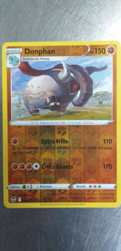 Postal Pokémon Donphan 092/195 Tempestad Plateado, Fuera Del Booster, Francés - Photo 1/1