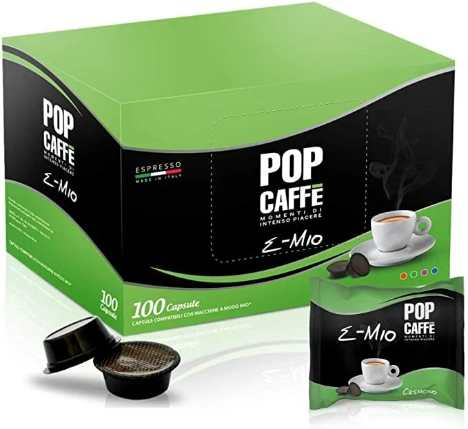 POP CAFFÈ 600 Capsule Caffè Pop e-mio Miscela 2 Cremoso compatibili Lavazza A MODO MIO