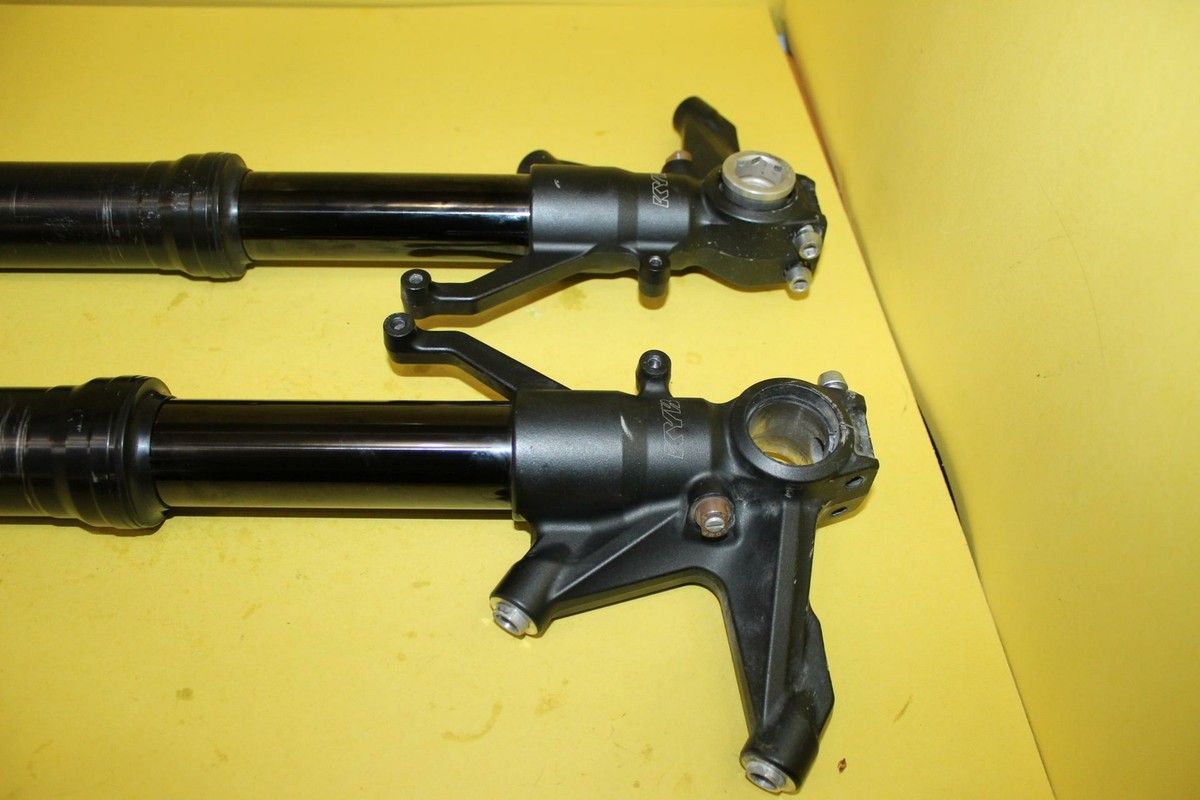 【なっお】②FB 2010 Kawasaki Ninja Zx10r Zx1000f Front Forks Shock Set KYB Pair