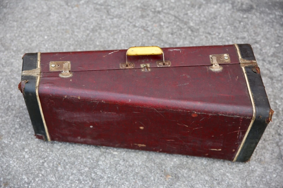 Trompeta trompeta Getzen Elkhorn de colección trombón estuche de instrumentos antiguo SOLO Foto 2 de 4